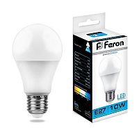 Лампа светодиодная Feron LB-92 A60 Груша E27 220В 10Вт 800Лм 6500К 60х106мм картинка 